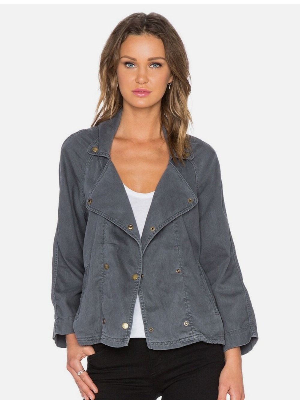 Current/Elliott Conductor Jacket in Army Green S